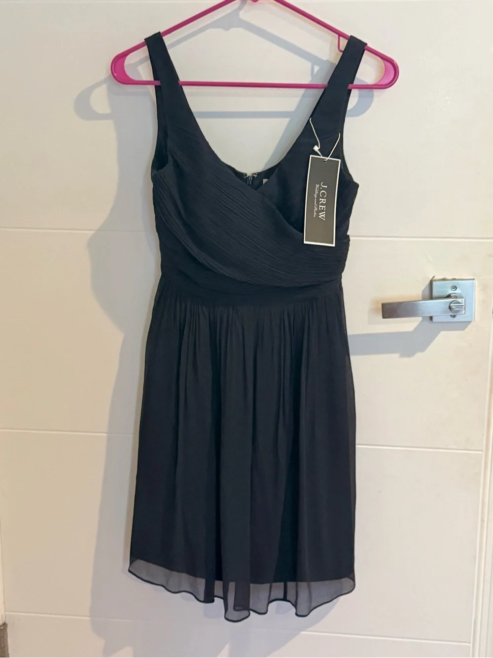 J. Crew Petite Sleeveless Silk Dress